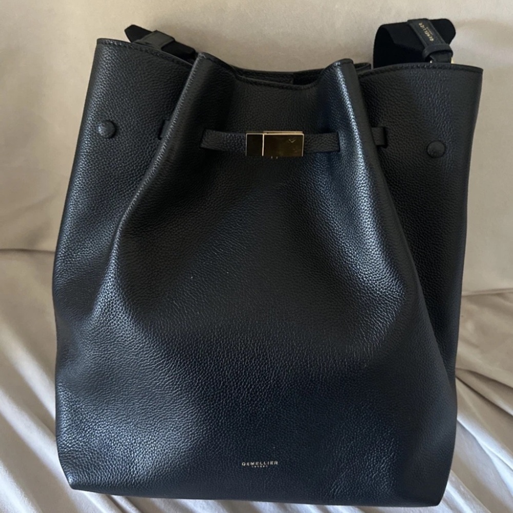 Demellier Black Bucket Bag